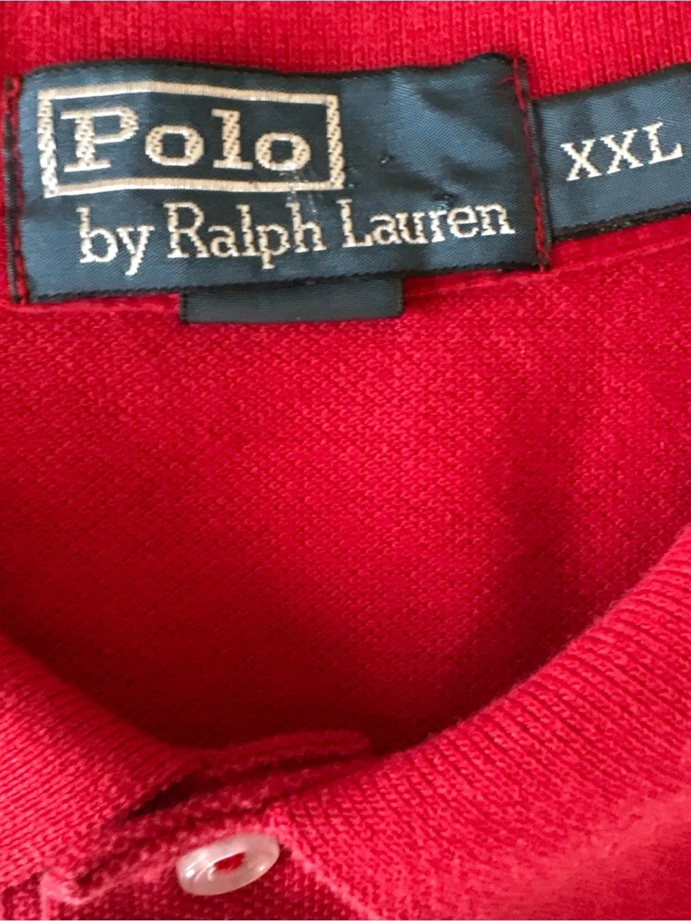 Polo Ralph Lauren RL polo Big Logo cotton shirt Y2K Size XXL